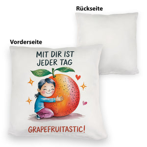 Grapefruit Umarmung Grapefruitastic Kissen