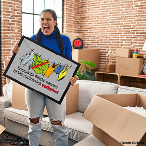 Klatsch und Tratsch Fußmatte in 35x50 cm mit Spruch: Tratsch und Klatsch verboten!