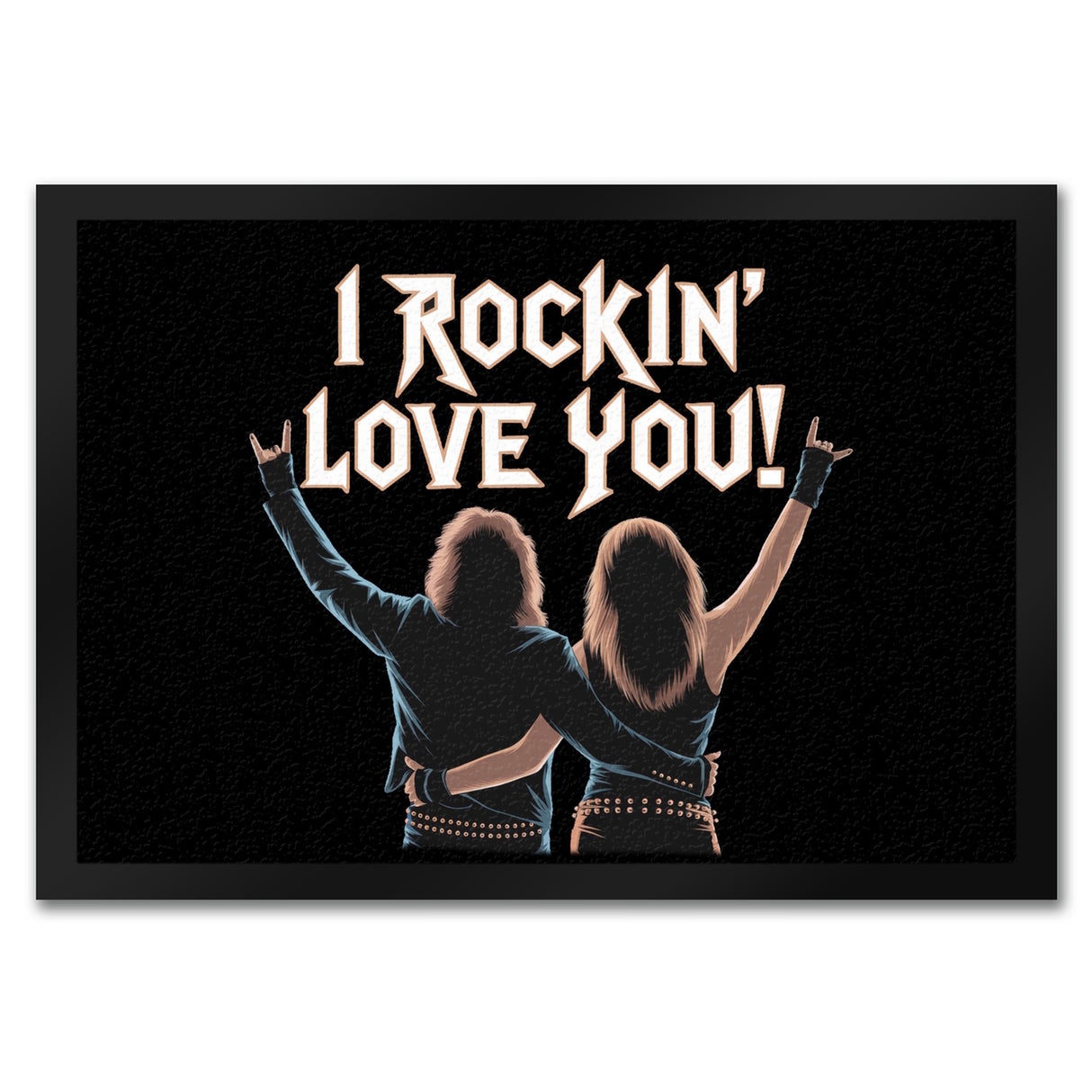 Rocker I rockin' love you Fußmatte in 35x50 cm für Rock-Fans