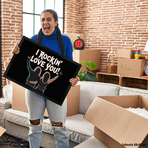 Rocker I rockin' love you Fußmatte in 35x50 cm für Rock-Fans