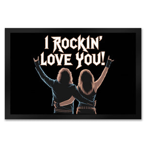 Rocker I rockin' love you Fußmatte in 35x50 cm für Rock-Fans