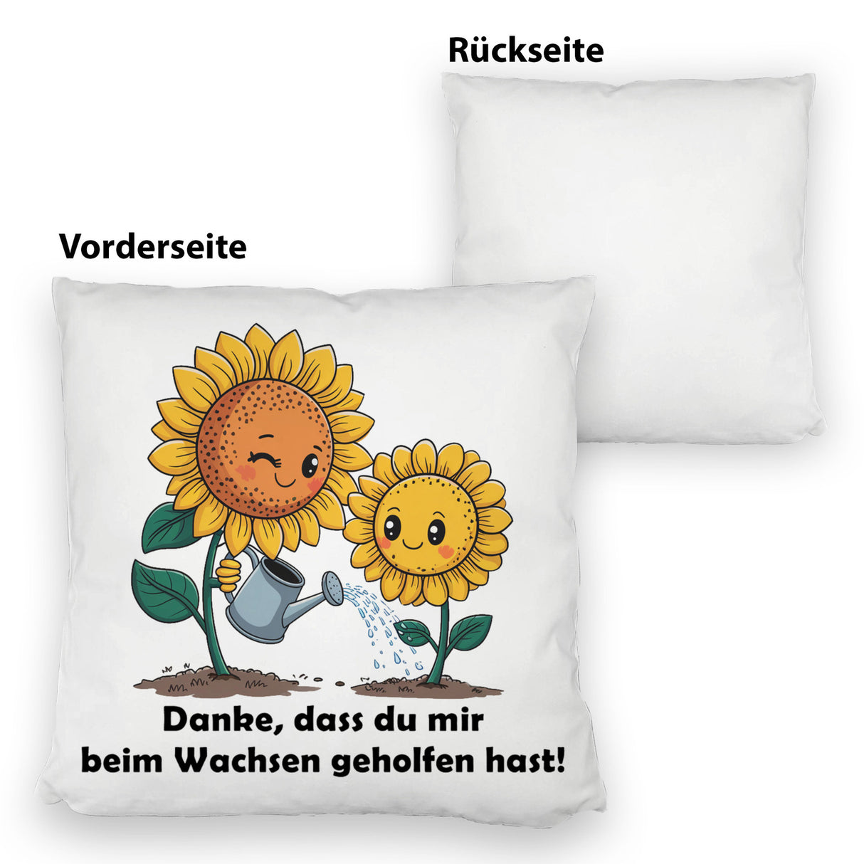 Danke - Sonnenblumen Kissen