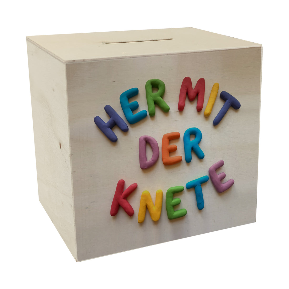 Her mit der Knete Spardose