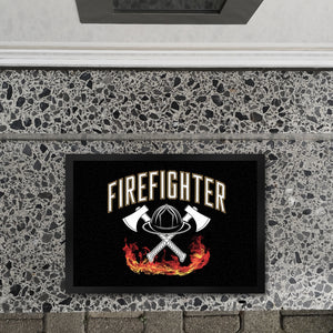 Feuerwehrhelm FIREFIGHTER Fußmatte in 35x50 cm für Feuerwehrleute
