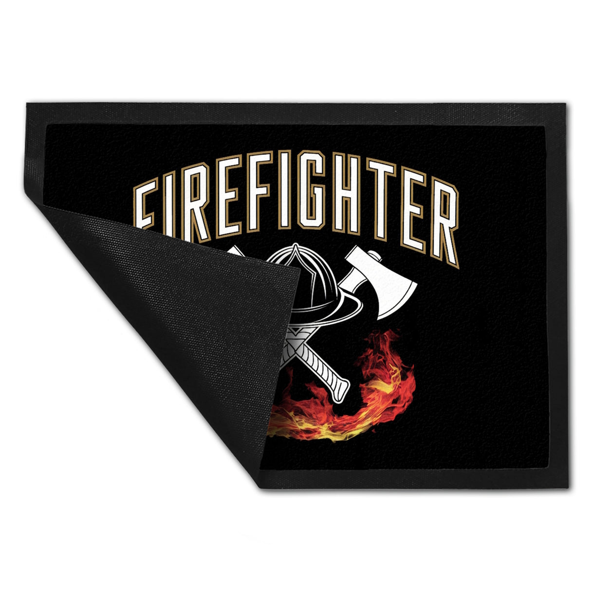 Feuerwehrhelm FIREFIGHTER Fußmatte in 35x50 cm für Feuerwehrleute
