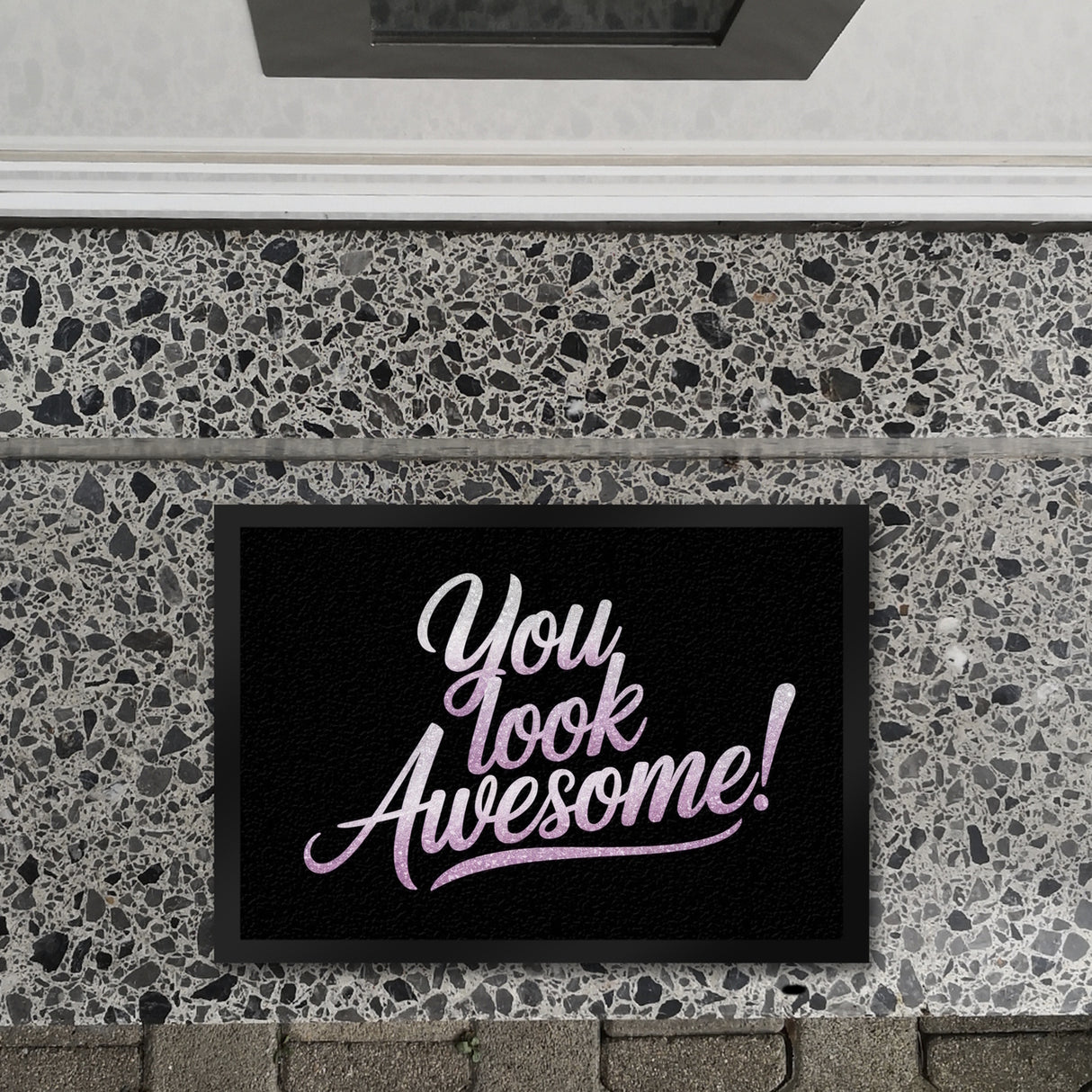 Bling-Bling You look awesome Fußmatte in 35x50 cm