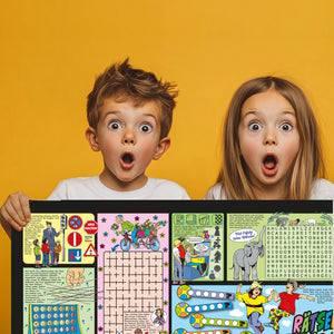 Rätselhits für Kids Schreibtischunterlage 69x31cm XXL Mauspad
