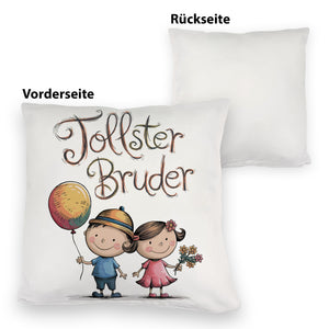Tollster Bruder Cartoon Kissen für Geschwister