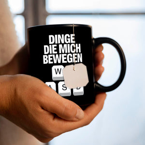 WASD Gamer Tasse - Dinge die mich bewegen