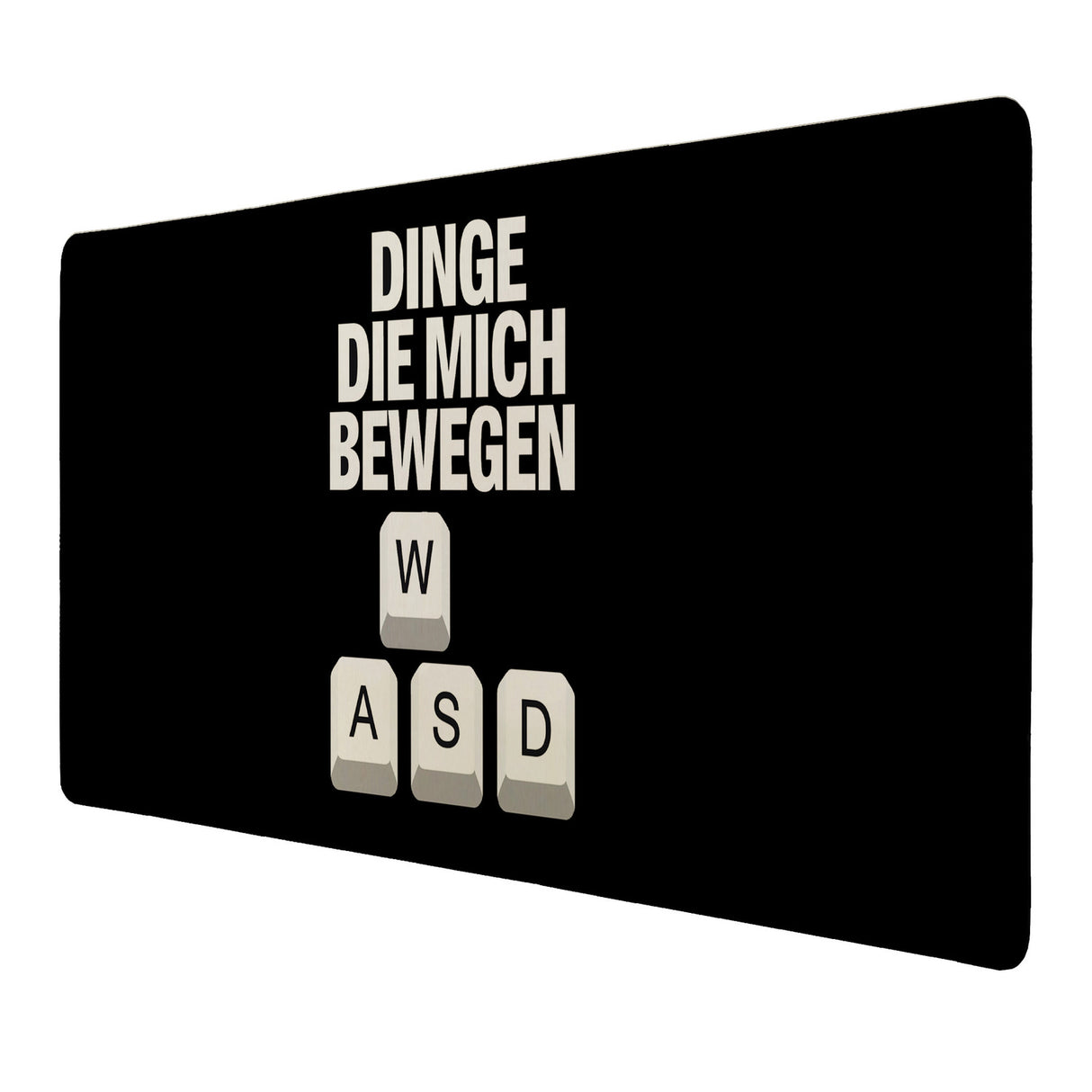 WASD Gamer Schreibtischunterlage 69x31cm XXL Mauspad - Dinge die mich bewegen