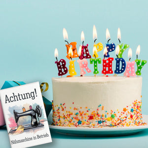 Achtung! Nähmaschine in Betrieb Souvenir Souvenir Magnet