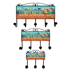 Ludwigsburg Lumpenburg Kleiderhaken mit Max und Moritz Kleiderhaken Leiste