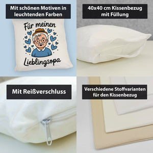 Für meinen Lieblingsopa Kissen