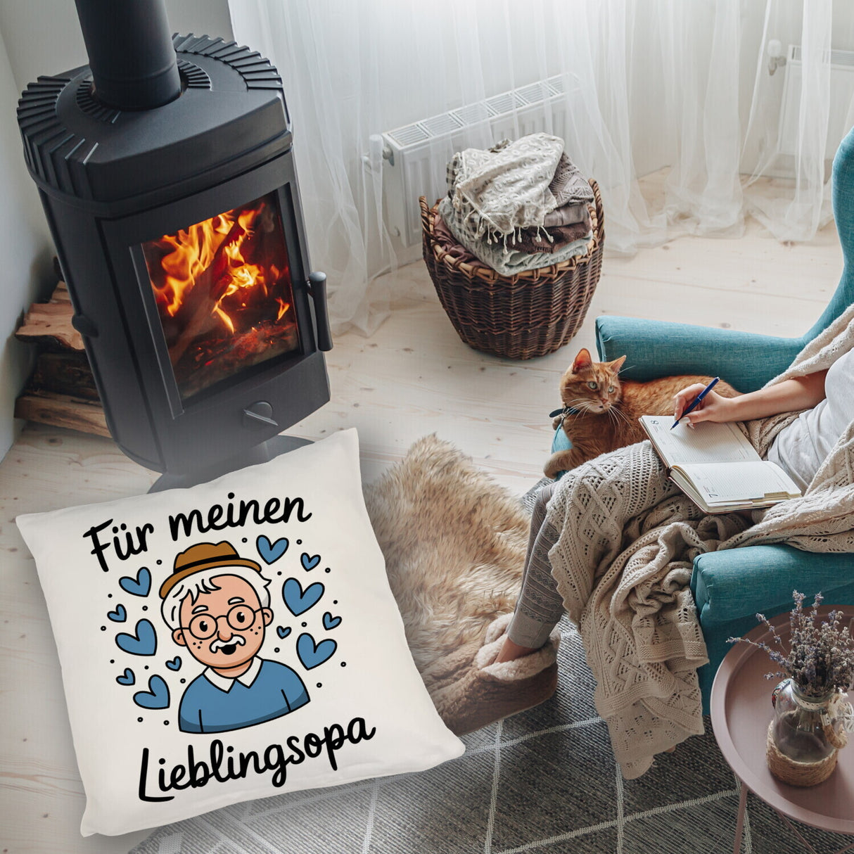 Für meinen Lieblingsopa Kissen