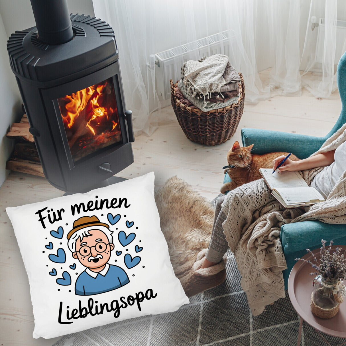 Für meinen Lieblingsopa Kissen