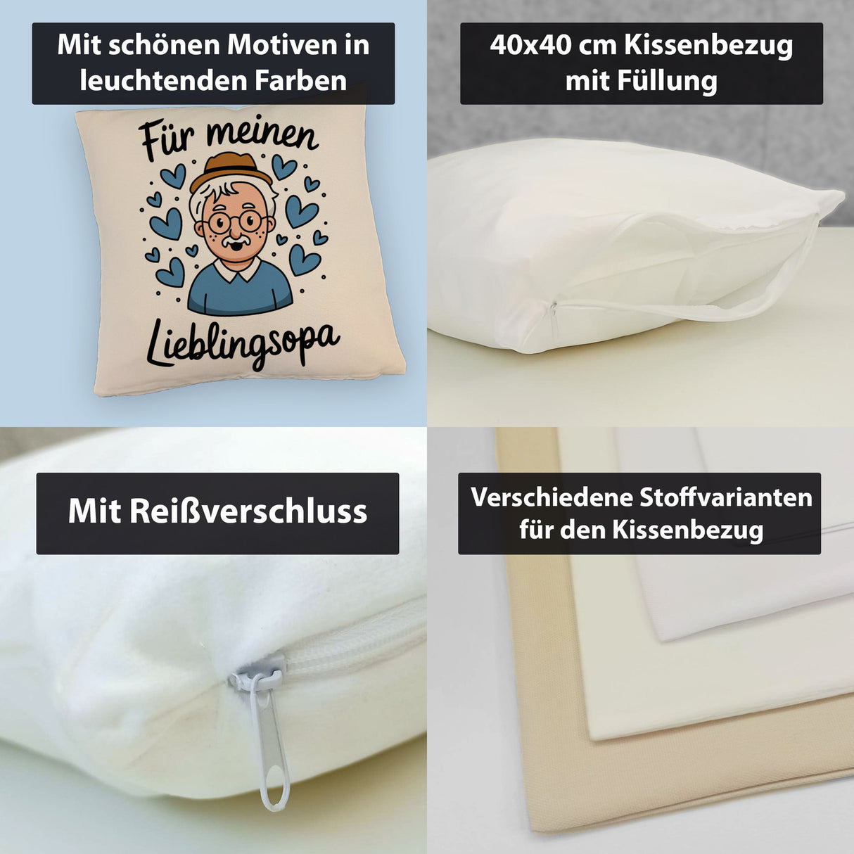 Für meinen Lieblingsopa Kissen
