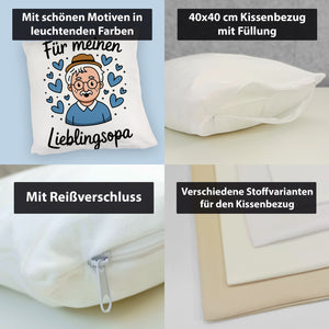 Für meinen Lieblingsopa Kissen