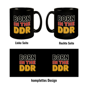 BORN in the DDR Retro Tasse Ostdeutsche Identität