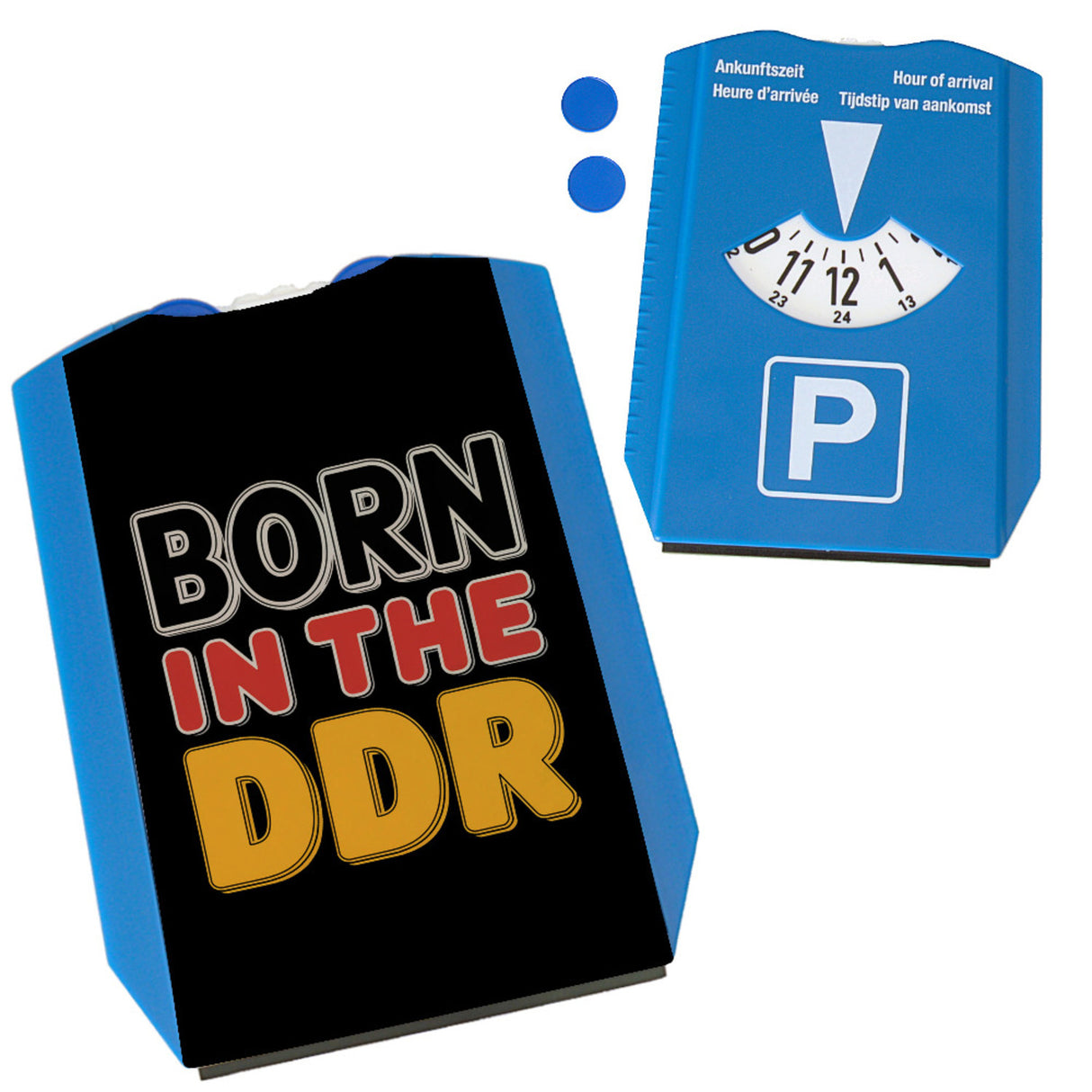BORN in the DDR Retro Parkscheibe Ostdeutsche Identität