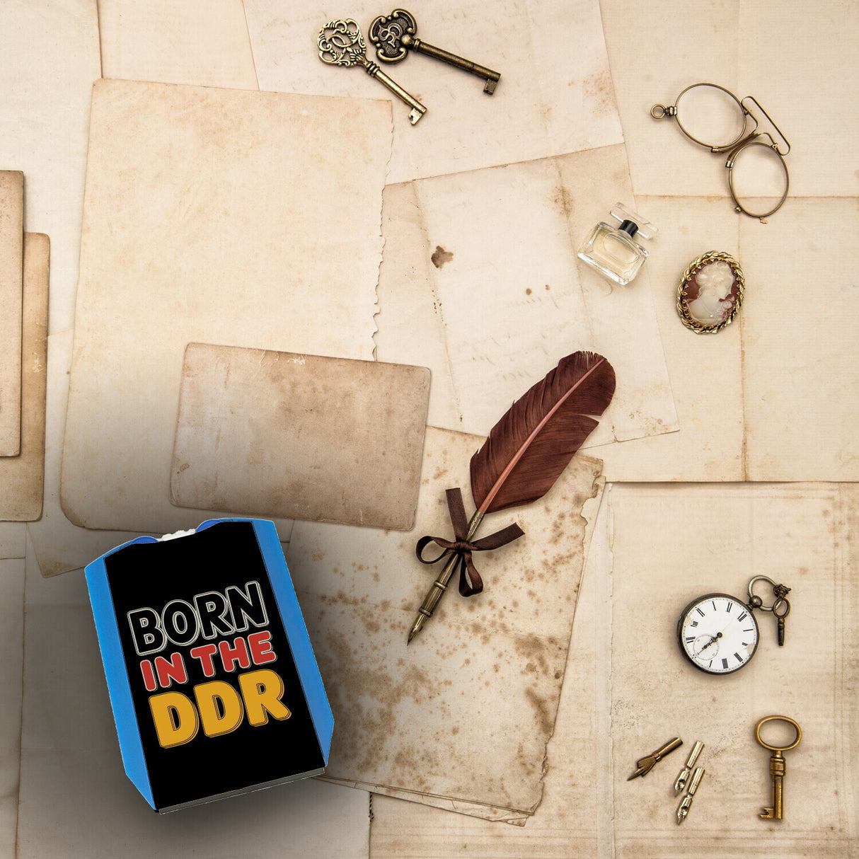 BORN in the DDR Retro Parkscheibe Ostdeutsche Identität