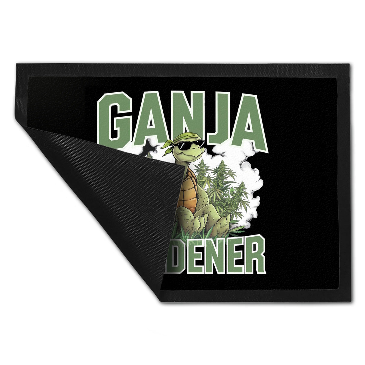 Schildkröte Ganja Gardener Fußmatte in 35x50 cm für Kiffer