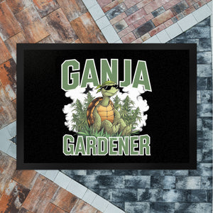 Schildkröte Ganja Gardener Fußmatte in 35x50 cm für Kiffer