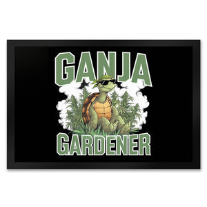 Schildkröte Ganja Gardener Fußmatte in 35x50 cm für Kiffer