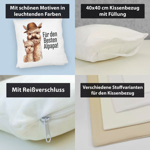 Für den besten ALPAPA! Kissen - Alpaka Papa