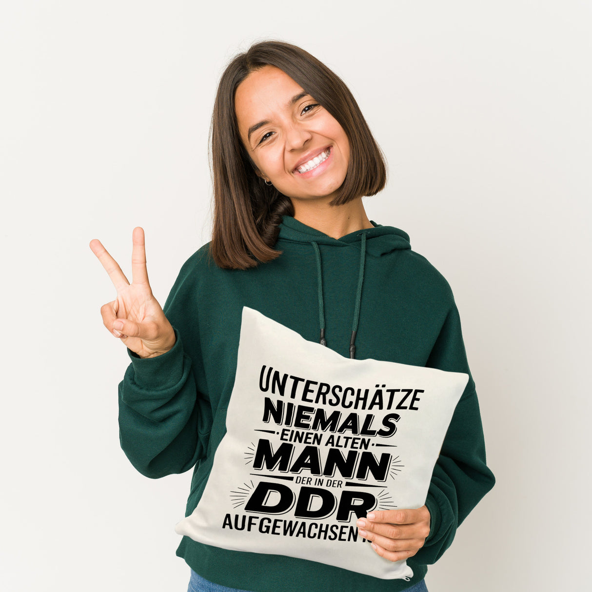 DDR Nostalgie Spruch Kissen für Ossis