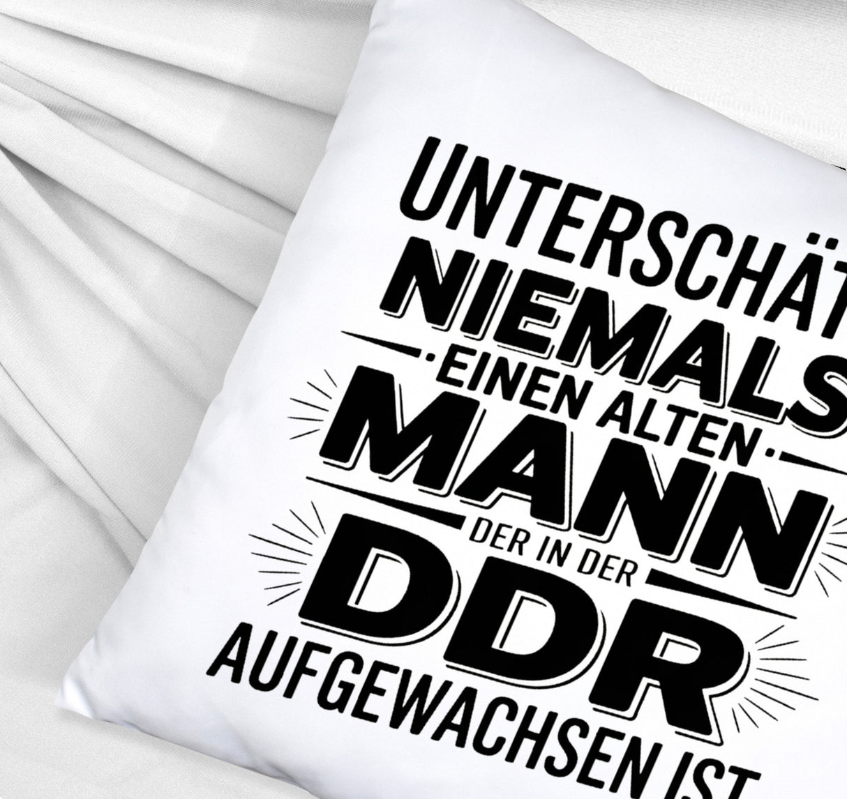 DDR Nostalgie Spruch Kissen für Ossis