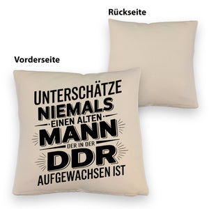 DDR Nostalgie Spruch Kissen für Ossis