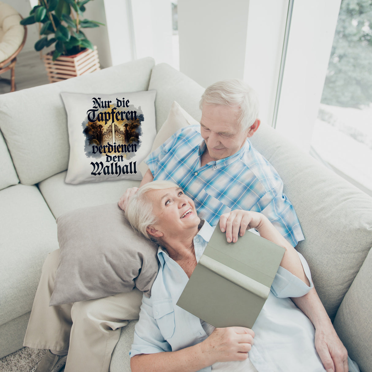 Nur die Tapferen verdienen den Walhall Kissen