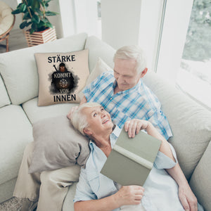 Starker Krieger - Stärke kommt von innen Kissen