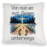 Mit Segen unterwegs Kissen - Segenstrahlendes Kreuz