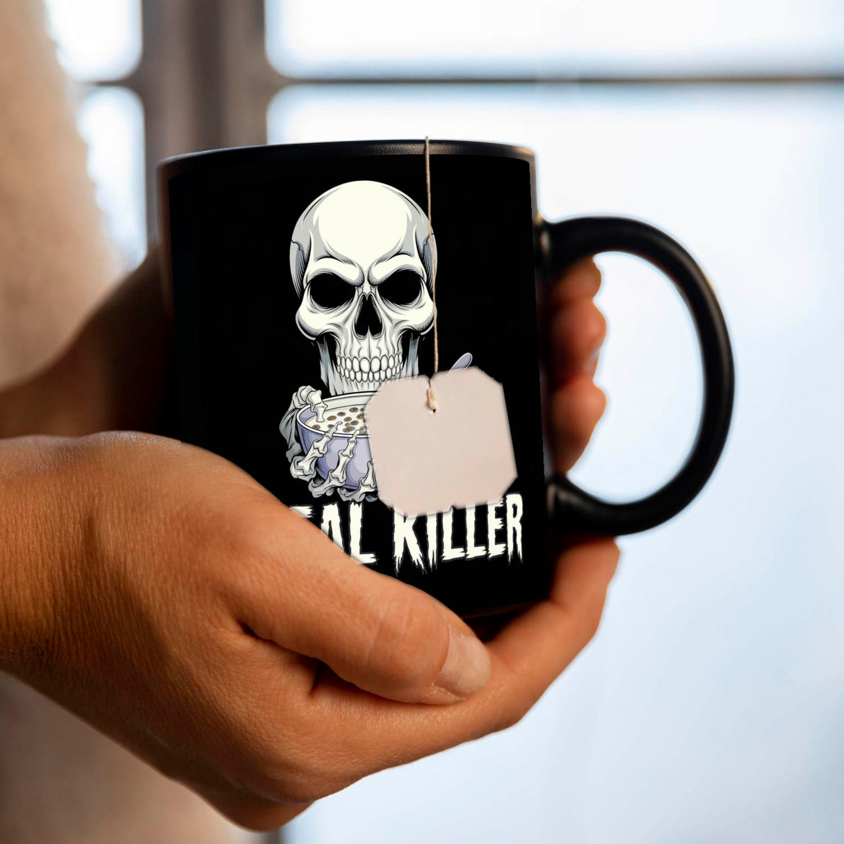 Cereal Killer Totenkopf Tasse für Müslifans
