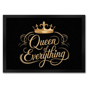 Goldene Krone Queen of Everything Fußmatte in 35x50 cm