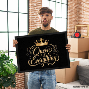 Goldene Krone Queen of Everything Fußmatte in 35x50 cm