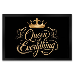 Goldene Krone Queen of Everything Fußmatte in 35x50 cm