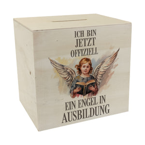 Engel in Ausbildung Spardose - Kind mit Engelsflügeln