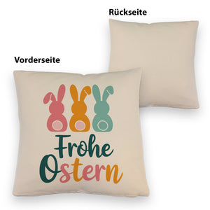 Frohe Ostern Hasen Kissen für Osterdeko