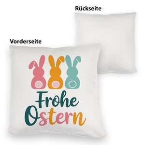 Frohe Ostern Hasen Kissen für Osterdeko