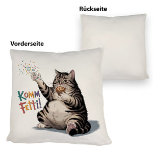 Pummelige Katze Kissen - Komm Fetti