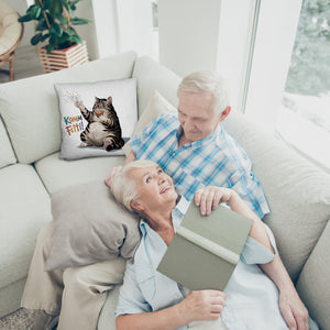 Pummelige Katze Kissen - Komm Fetti