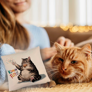 Pummelige Katze Kissen - Komm Fetti