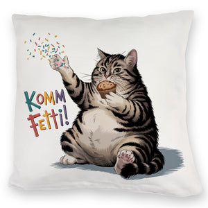 Pummelige Katze Kissen - Komm Fetti
