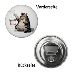 Pummelige Katze Magnet - Komm Fetti