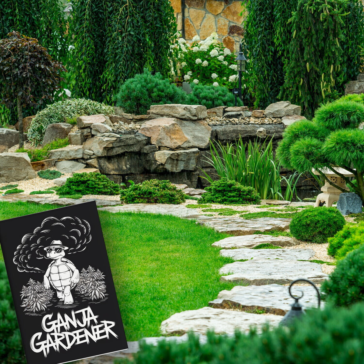 Ganja Gardener Souvenir Magnet mit Schildkröte