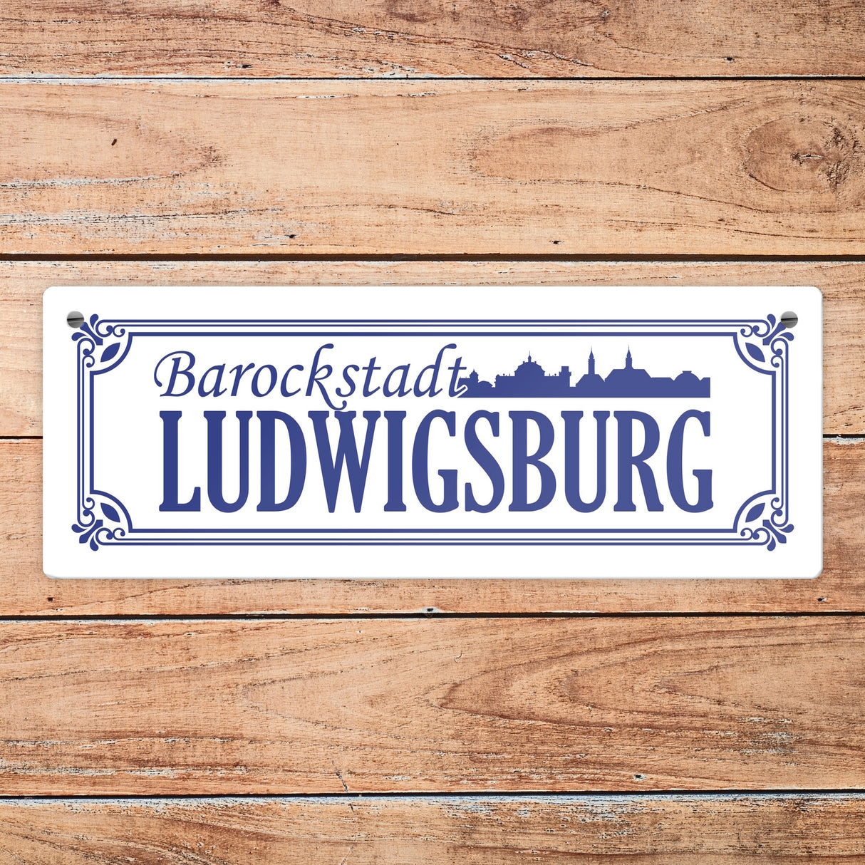 Barockstadt Ludwigsburg Metallschild - Straßenschild