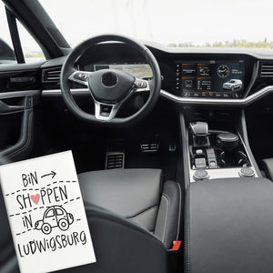 Ludwigsburg Souvenir Magnet eckig mit Spruch bin shoppen