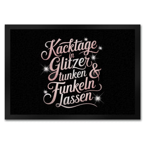 Kacktage in Glitzer tunken Fußmatte in 35x50 cm